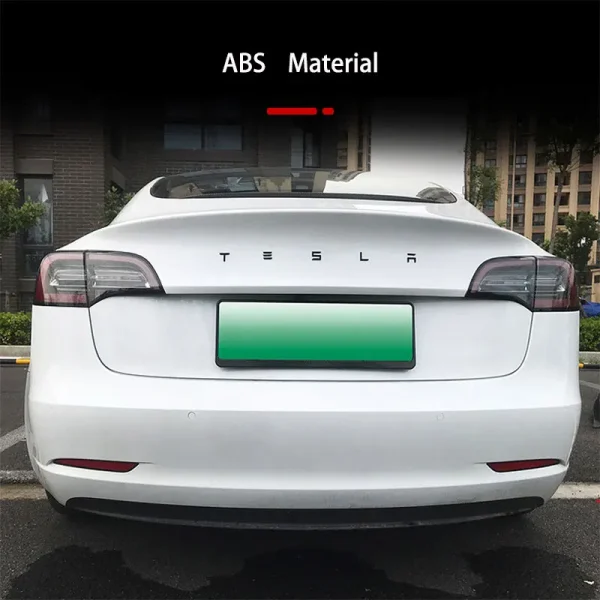 1pcs 3D ABS Logo Tesla Emblem Letters Car Trunk Badge Rear Letter Label Electroplated For MODEL 3 MODEL S X Modified accessories