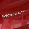 3D ABS Chrome Red Line Black Logo DUAL MOTOR Emblem Letters Car Styling Trunk Badge For Tesla 3 Y S X DUAL MOTOR Accessories