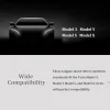 3D Raised ABS Tailgate Insert Letter Emblem Badge Compatible with Tesla Model 3/Y/S/X Series with Adhesive Template