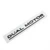 3D Raised DUAL MOTOR Underlined Letters Emblem for Tesla Model 3 Y X S Car Styling High Performance Trunk Badge Sticker