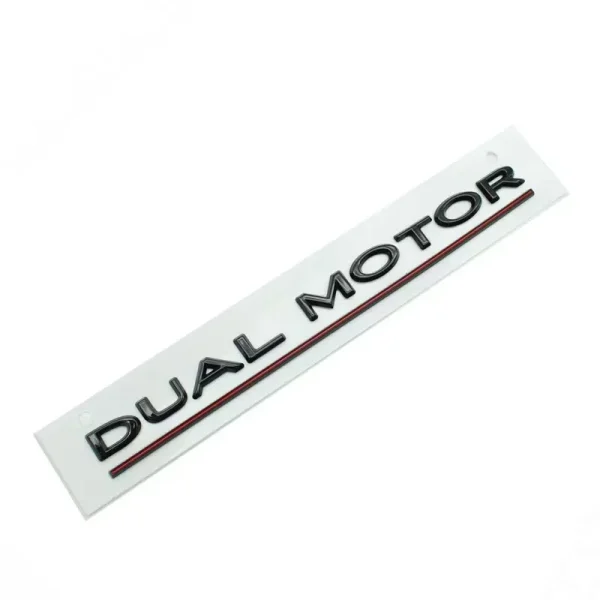 3D Raised DUAL MOTOR Underlined Letters Emblem for Tesla Model 3 Y X S Car Styling High Performance Trunk Badge Sticker
