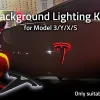 LED Trunk Emblem Ambient Light for Tesla Model 3/Y/X/S, Two Modes for Ambient Light or Brake Light
