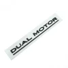 3D Raised DUAL MOTOR Underlined Letters Emblem for Tesla Model 3 Y X S Car Styling High Performance Trunk Badge Sticker