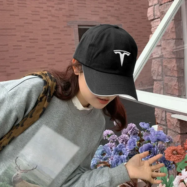 Baseball Cap Outdoor Summer Sports Hat Embroidered Men Women Baseball for Tesla Model-3 Model-S X Y Cybertruck Roadster SpaceX