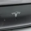 3D ABS Chrome Red Line Black Logo DUAL MOTOR Emblem Letters Car Styling Trunk Badge For Tesla 3 Y S X DUAL MOTOR Accessories