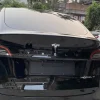 3D ABS Chrome Red Line Black Logo DUAL MOTOR Emblem Letters Car Styling Trunk Badge For Tesla 3 Y S X DUAL MOTOR Accessories