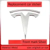 metal For Tesla- Car Front Emblem Rear Trunk Emblem Suitable for Model 3 Mode Y logo replacement rear and rear logos blackening