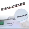 3D Raised DUAL MOTOR Underlined Letters Emblem for Tesla Model 3 Y X S Car Styling High Performance Trunk Badge Sticker
