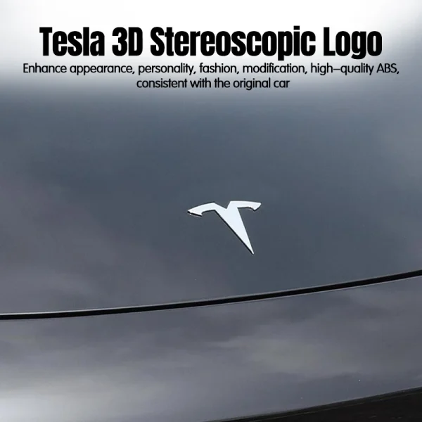 3D ABS Chrome Red Line Black Logo DUAL MOTOR Emblem Letters Car Styling Trunk Badge For Tesla 3 Y S X DUAL MOTOR Accessories