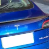 3D ABS Chrome Red Line Black Logo DUAL MOTOR Emblem Letters Car Styling Trunk Badge For Tesla 3 Y S X DUAL MOTOR Accessories