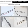 3D Raised ABS Tailgate Insert Letter Emblem Badge Compatible with Tesla Model 3/Y/S/X Series with Adhesive Template