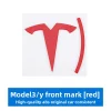 3d ABS Chrome Black Red Logo Dual Motor Emblem Letters Car Trunk Badge For Tesla Model Y 3 X S Dual Motor Sticker Accessories