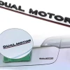 3D Raised DUAL MOTOR Underlined Letters Emblem for Tesla Model 3 Y X S Car Styling High Performance Trunk Badge Sticker