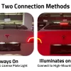 LED Trunk Emblem Ambient Light for Tesla Model 3/Y/X/S, Two Modes for Ambient Light or Brake Light