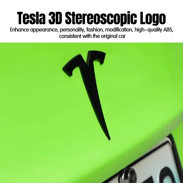 3D ABS Chrome Red Line Black Logo DUAL MOTOR Emblem Letters Car Styling Trunk Badge For Tesla 3 Y S X DUAL MOTOR Accessories