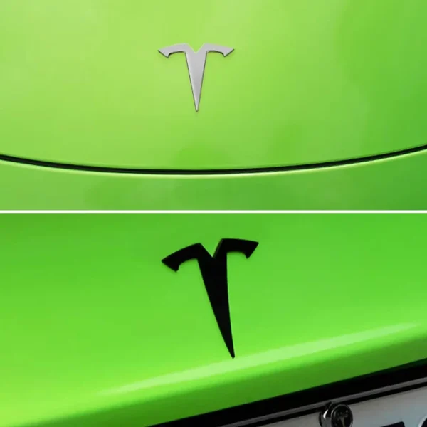 3D ABS Chrome Red Line Black Logo DUAL MOTOR Emblem Letters Car Styling Trunk Badge For Tesla 3 Y S X DUAL MOTOR Accessories
