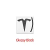 3D ABS Chrome Red Line Black Logo DUAL MOTOR Emblem Letters Car Styling Trunk Badge For Tesla 3 Y S X DUAL MOTOR Accessories