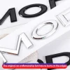 3D ABS Chrome Red Line Black Logo DUAL MOTOR Emblem Letters Car Styling Trunk Badge For Tesla 3 Y S X DUAL MOTOR Accessories