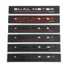 DUAL MOTOR Underlined Letters Emblem for Tesla Model Y 3 X S Car Styling High Performance Trunk Badge Sticker Chrome Black Red