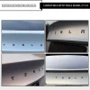 3D Raised ABS Tailgate Insert Letter Emblem Badge Compatible with Tesla Model 3/Y/S/X Series with Adhesive Template