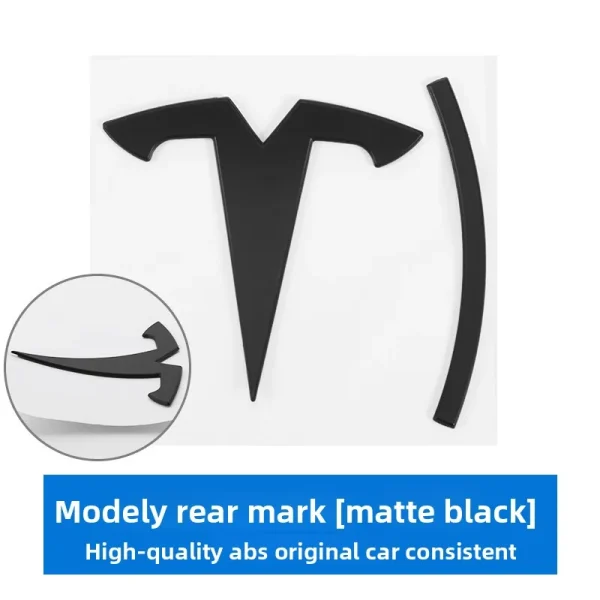 3d ABS Chrome Black Red Logo Dual Motor Emblem Letters Car Trunk Badge For Tesla Model Y 3 X S Dual Motor Sticker Accessories