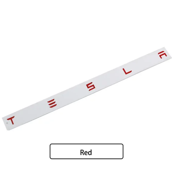 3D Raised ABS Tailgate Insert Letter Emblem Badge Compatible with Tesla Model 3/Y/S/X Series with Adhesive Template