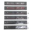 3d ABS Chrome Black Red Logo Dual Motor Emblem Letters Car Trunk Badge For Tesla Model Y 3 X S Dual Motor Sticker Accessories