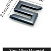 3D Raised ABS Tailgate Insert Letter Emblem Badge Compatible with Tesla Model 3/Y/S/X Series with Adhesive Template