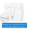 3d ABS Chrome Black Red Logo Dual Motor Emblem Letters Car Trunk Badge For Tesla Model Y 3 X S Dual Motor Sticker Accessories
