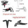 metal For Tesla- Car Front Emblem Rear Trunk Emblem Suitable for Model 3 Mode Y logo replacement rear and rear logos blackening