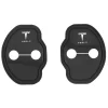 2/4Pcs Silicone Car Door Lock CoversProtective Buckle Stickers For Tesla Model 3 Model S X Model Y Roadster Space X Cybertruck