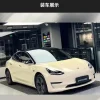 metal For Tesla- Car Front Emblem Rear Trunk Emblem Suitable for Model 3 Mode Y logo replacement rear and rear logos blackening