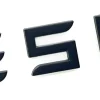 3D Raised ABS Tailgate Insert Letter Emblem Badge Compatible with Tesla Model 3/Y/S/X Series with Adhesive Template