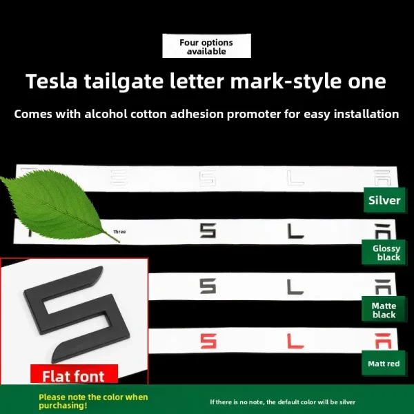 3d ABS Chrome Black Red Logo Dual Motor Emblem Letters Car Trunk Badge For Tesla Model Y 3 X S Dual Motor Sticker Accessories