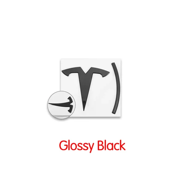 3D ABS Chrome Red Line Black Logo DUAL MOTOR Emblem Letters Car Styling Trunk Badge For Tesla 3 Y S X DUAL MOTOR Accessories