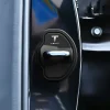 2/4Pcs Silicone Car Door Lock CoversProtective Buckle Stickers For Tesla Model 3 Model S X Model Y Roadster Space X Cybertruck