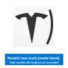 3d ABS Chrome Black Red Logo Dual Motor Emblem Letters Car Trunk Badge For Tesla Model Y 3 X S Dual Motor Sticker Accessories