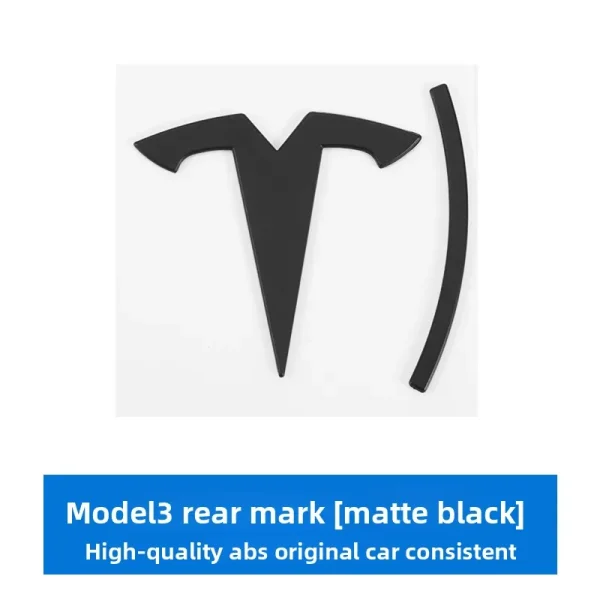 3d ABS Chrome Black Red Logo Dual Motor Emblem Letters Car Trunk Badge For Tesla Model Y 3 X S Dual Motor Sticker Accessories