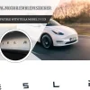 3D Raised ABS Tailgate Insert Letter Emblem Badge Compatible with Tesla Model 3/Y/S/X Series with Adhesive Template