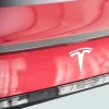3D ABS Chrome Red Line Black Logo DUAL MOTOR Emblem Letters Car Styling Trunk Badge For Tesla 3 Y S X DUAL MOTOR Accessories