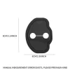 2/4Pcs Silicone Car Door Lock CoversProtective Buckle Stickers For Tesla Model 3 Model S X Model Y Roadster Space X Cybertruck