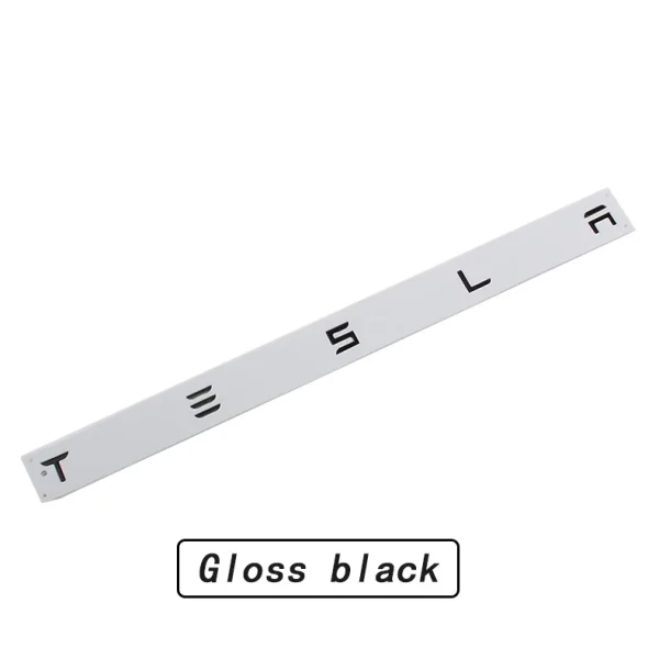 3D Raised ABS Tailgate Insert Letter Emblem Badge Compatible with Tesla Model 3/Y/S/X Series with Adhesive Template
