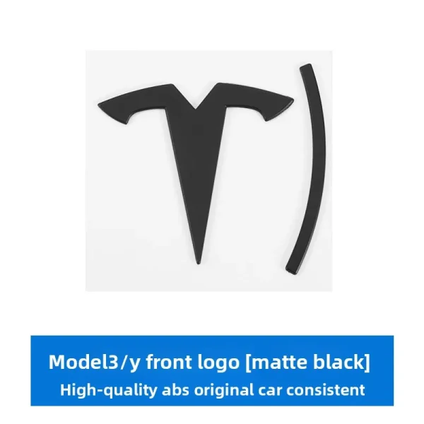 3d ABS Chrome Black Red Logo Dual Motor Emblem Letters Car Trunk Badge For Tesla Model Y 3 X S Dual Motor Sticker Accessories