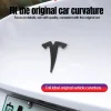 3D ABS Chrome Red Line Black Logo DUAL MOTOR Emblem Letters Car Styling Trunk Badge For Tesla 3 Y S X DUAL MOTOR Accessories