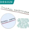 3D Raised DUAL MOTOR Underlined Letters Emblem for Tesla Model 3 Y X S Car Styling High Performance Trunk Badge Sticker