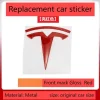 metal For Tesla- Car Front Emblem Rear Trunk Emblem Suitable for Model 3 Mode Y logo replacement rear and rear logos blackening