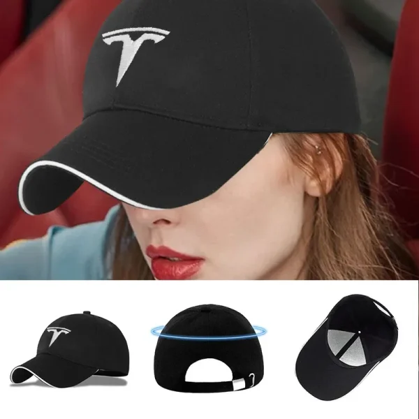 Baseball Cap Outdoor Summer Sports Hat Embroidered Men Women Baseball for Tesla Model-3 Model-S X Y Cybertruck Roadster SpaceX