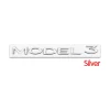 3D ABS Chrome Red Line Black Logo DUAL MOTOR Emblem Letters Car Styling Trunk Badge For Tesla 3 Y S X DUAL MOTOR Accessories