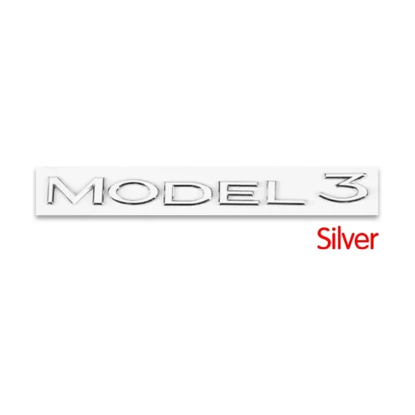 3D ABS Chrome Red Line Black Logo DUAL MOTOR Emblem Letters Car Styling Trunk Badge For Tesla 3 Y S X DUAL MOTOR Accessories