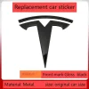 metal For Tesla- Car Front Emblem Rear Trunk Emblem Suitable for Model 3 Mode Y logo replacement rear and rear logos blackening
